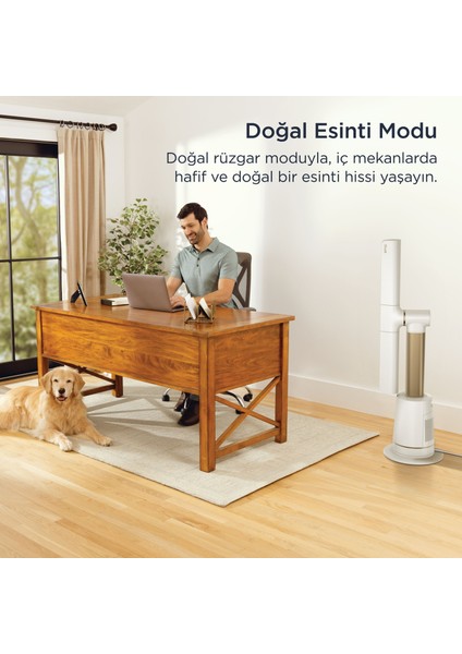 Turboblade Çok Yönlü Yüksek Hızlı Serinletici Fan Beyaz