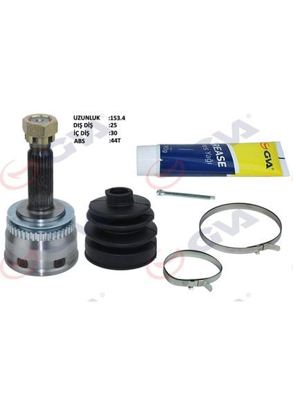 4491030K - Aks Kafası Dış Hyundaı Elantra 1.6l G4ED Benzinli 16V Otomatik Vites 01-06 Abs Li 25×30X50 - Abs 44 Diş