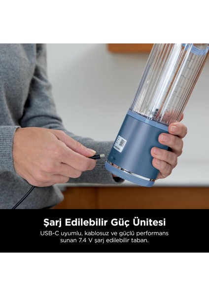Shark Ninja Blast™ Taşınabilir Blender - Mavi