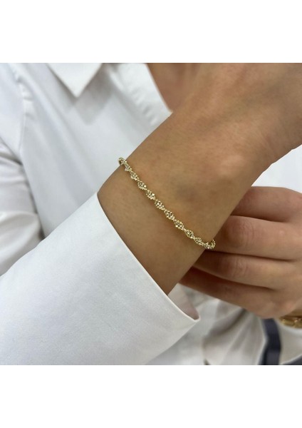 Sarmal Top Zincir Bileklik - BLK1028