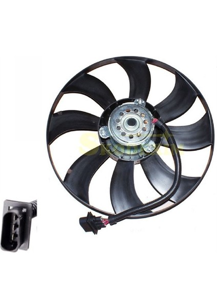 25 6Q0959455NX - Fan Motoru 385MM 3 Fiş Polo Fabıa Ibıza Cordoba 1.4tdı Amf Bnm Bay Bnv