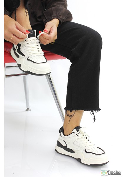 Kadın Hakiki Deri Mevsimlik Kalın Taban Sneaker Spor Ayakkabı 5KZ/S30051 fiyatları