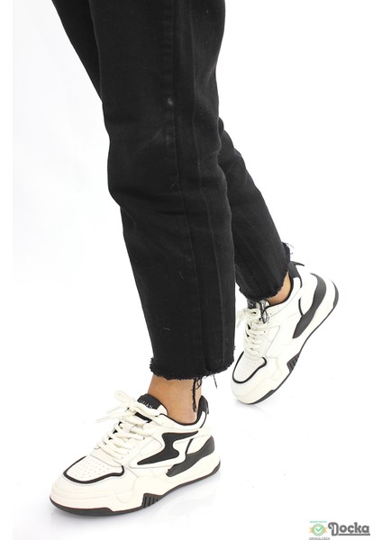 Kadın Hakiki Deri Mevsimlik Kalın Taban Sneaker Spor Ayakkabı 5KZ/S30051 fırsatları