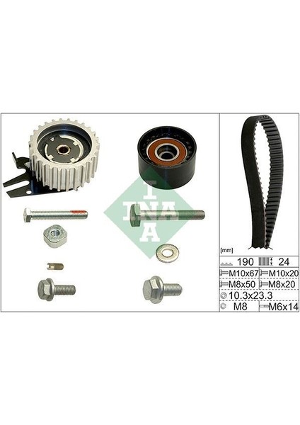 530062410 - Eksantrik Gergi Kiti 190×24 Vectra C-Zafıra B-Astra H-Croma-Alfa Romeo 159 1.9cdti-Jtd Z19DTL