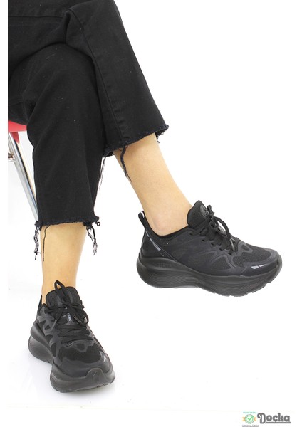 Huıteng Kadın Kalın Taban Yüyüş Özellikli Ortopedik-Anatomik Sneaker Spor Ayakkabı HT5YZ/S21406