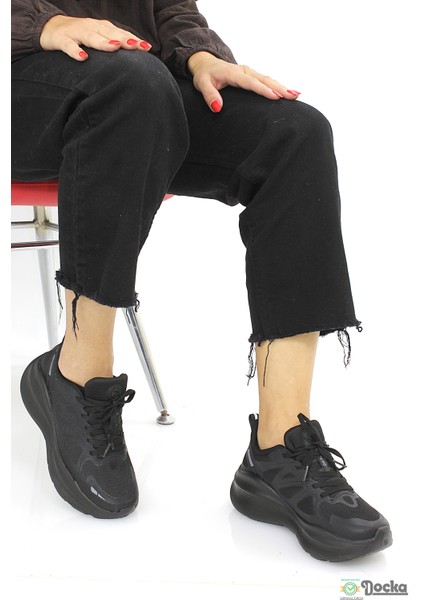 Huıteng Kadın Kalın Taban Yüyüş Özellikli Ortopedik-Anatomik Sneaker Spor Ayakkabı HT5YZ/S21406