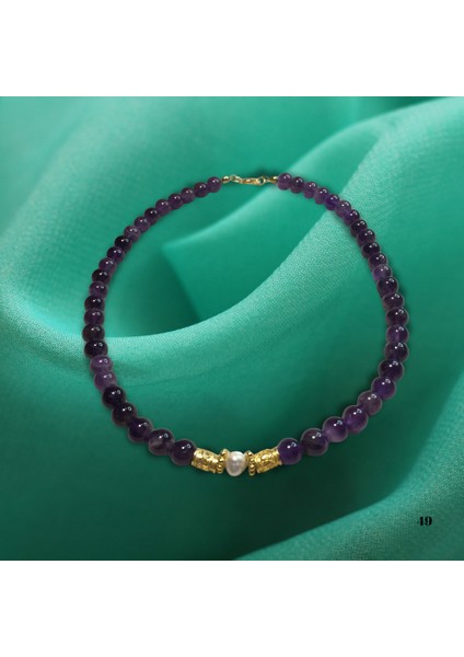 Reina Del Corazen Ametist, Gerçek Inci ve 925 Ayar Altın Kaplamagümüş Kolye & Bileklik Seti – 2500 Yıllık Takı Geleneği fiyatları