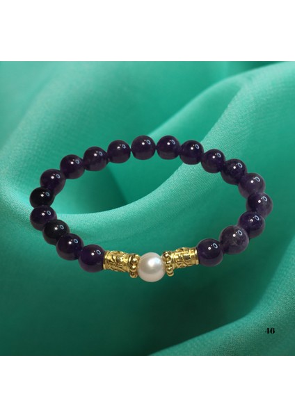 Reina Del Corazen Ametist, Gerçek Inci ve 925 Ayar Altın Kaplamagümüş Kolye & Bileklik Seti – 2500 Yıllık Takı Geleneği modelleri