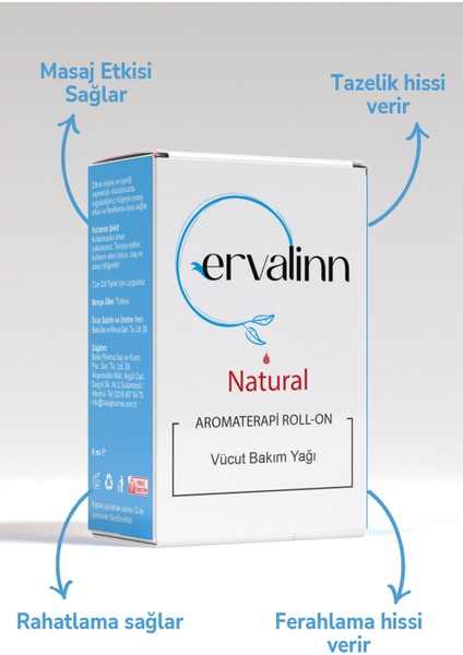 Aromaterapi Roll On 8 ml+DUDAK BALSAMI HEDİYE fiyatları