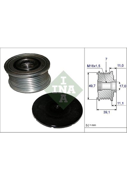 535008410 - Alternator Kasnagı Mercedes W211 W212 W221 C219 W164 X164 W251 W463