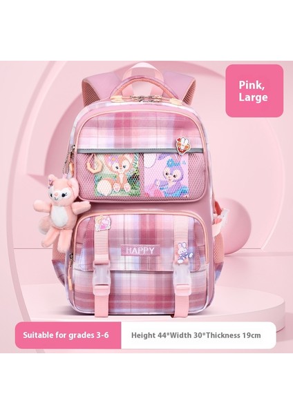 Yeni Erkek ve Kız Okul Çantası Ilkokul Öğrencileri Büyük Kapasiteli Omurga Koruması Nefes Alabilen Sırt Çantaları (Yurt Dışından)