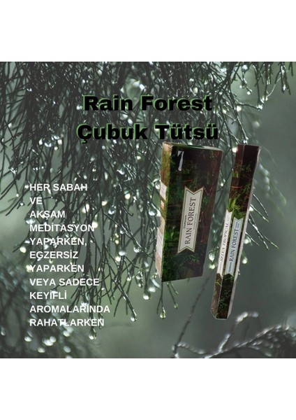 Rain Forest ( Yağmur Ormanı ) Tütsü 120 Çubuk