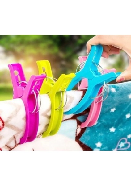 2'li Xl Büyük Mandal Plaj Havlusu Piknik Örtüsü Masa Örtüsü Mandalı