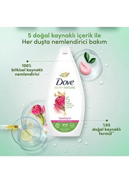 Tazeleyici Duş Jeli Lotus Çiçeği ve Pirinç Sütü 450 ml Doğal İçeriklerle Nemlendirir fiyatları
