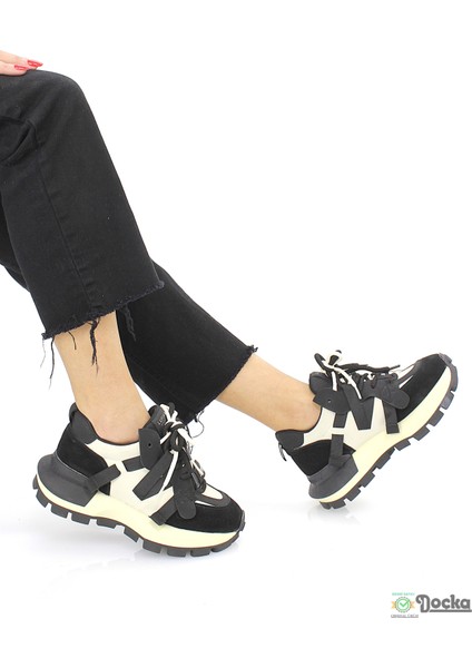 Lufıan Kadın Hakiki Deri Mevsimlik Kalın Taban Sneaker Spor Ayakkabı L5ZK/S30049 indirimleri