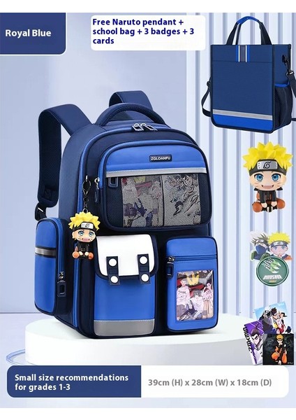 Yeni Erkek ve Kız Okul Çantası Ilkokul Öğrencileri Büyük Kapasiteli Omurga Koruması Nefes Alabilen Sırt Çantaları (Yurt Dışından)