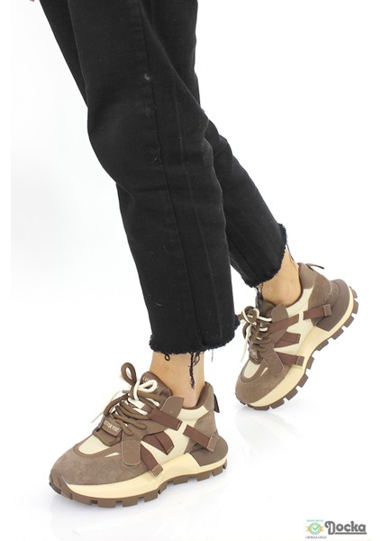 Lufıan Kadın Hakiki Deri Mevsimlik Kalın Taban Sneaker Spor Ayakkabı L5ZK/S30049 fırsatları