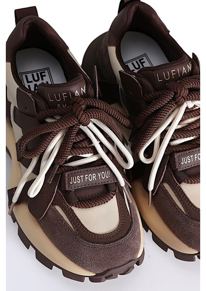 Lufıan Kadın Hakiki Deri Mevsimlik Kalın Taban Sneaker Spor Ayakkabı L5ZK/S30049