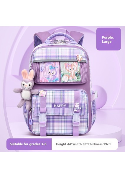 Yeni Erkek ve Kız Okul Çantası Ilkokul Öğrencileri Büyük Kapasiteli Omurga Koruması Nefes Alabilen Sırt Çantaları (Yurt Dışından)
