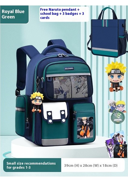 Yeni Erkek ve Kız Okul Çantası Ilkokul Öğrencileri Büyük Kapasiteli Omurga Koruması Nefes Alabilen Sırt Çantaları (Yurt Dışından)