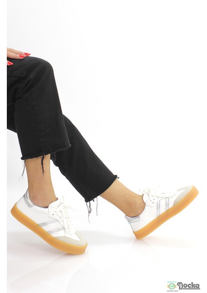 Lufıan Kadın Hakiki Deri Mevsimlik Kalın Taban Sneaker Spor Ayakkabı 5KZ/S30030
