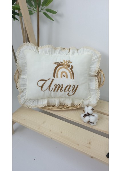 Müslin Yeni Doğan 4katlı Organik %100PAMUK Kişiye Özgü Nakışlı Hastane Çıkış Seti(Gökkuşağı Model1) fiyatları