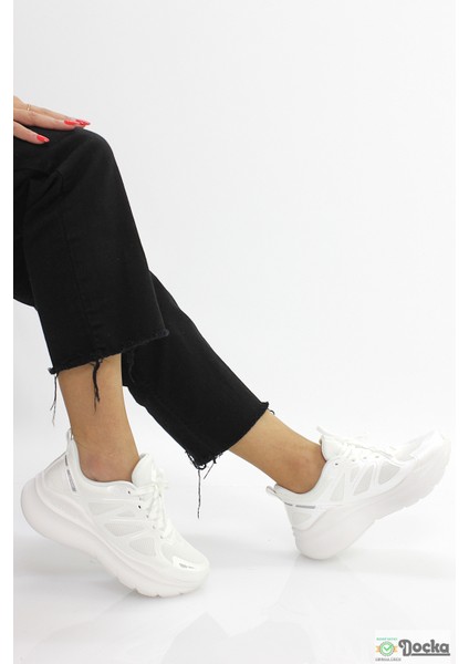 Huıteng Kadın Kalın Taban Yüyüş Özellikli Ortopedik-Anatomik Sneaker Spor Ayakkabı HT5YZ/S21406 fırsatları