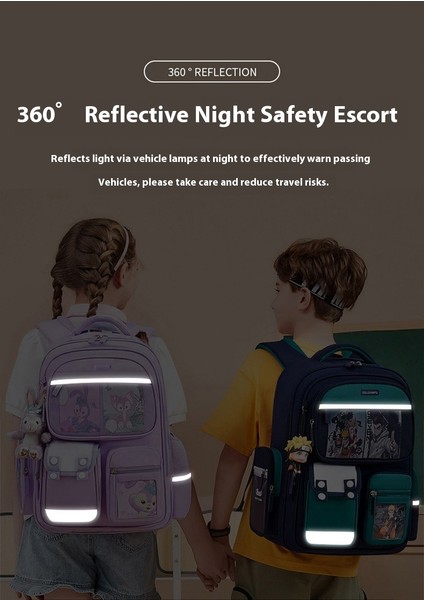 Yeni Erkek ve Kız Okul Çantası Ilkokul Öğrencileri Büyük Kapasiteli Omurga Koruması Nefes Alabilen Sırt Çantaları (Yurt Dışından) fırsatları