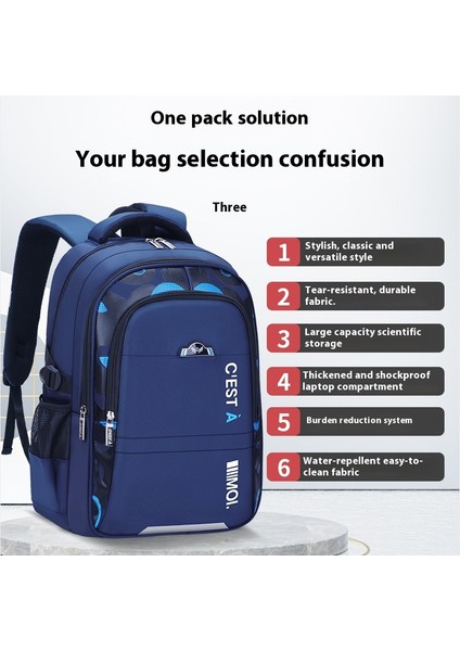 Yeni Erkek ve Kız Okul Çantası Ilkokul Öğrencileri Büyük Kapasiteli Omurga Koruması Nefes Alabilen Sırt Çantaları (Yurt Dışından) indirimleri