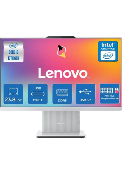 Ideacentre 24IRH9 Aıo Intel Core I5 13420H 32GB 1tb SSD Freedos 23.8" Fhd 100hz All-In-One Bilgisayar F0HN0053TR Snertech
