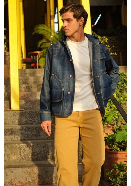 Mavi Erkek Denim Ceket DT10398_NUNTER Oversize Fit