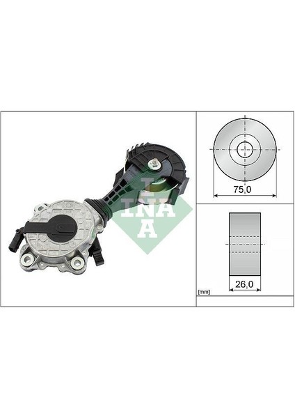 534042510 - V Kayıs Gergı Rulmanı P207-P308-P3008-P508-P5008-PARTNER-BERLINGO-C3-C4-C5-DS3-DS4-DS5 1.6 Thp Vtı Bmw F20 F30 Mını R55 R56 R57 R60 Sensorlu