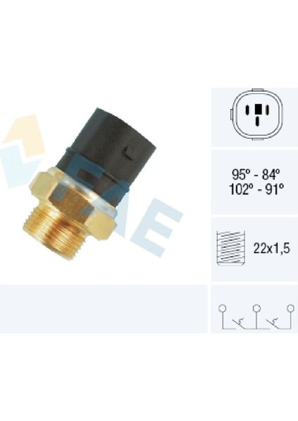 25 Fae 38170 - Fan Müşürü 95-84C 102-91C 1.6 1.8 1.9 Tdı Akl-Aeh-Aee-Agn-Agr-Agu Octavıa Beetle Bora Caddy Golf Lupo Passat Polo Sharan Vento A3 Tt Alhambra Arosa Cordoba Ibıza Inca Inra Leon Toledo