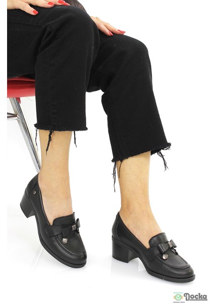 Mammimia Kadın Günlük Klasık Kalın Topuklu Ortopedik Hakiki Deri Ayakkabı M26/KA3325 fiyatları