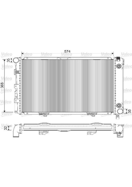 733135 - Motor Su Radyatoru Mercedes W201 85 93 Klımalı / Otomatık Sanzıman