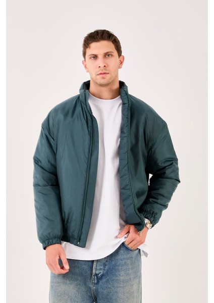 X-2008 Etek Kol Lastikli Fermuarlı Içi Elyaflı Mont