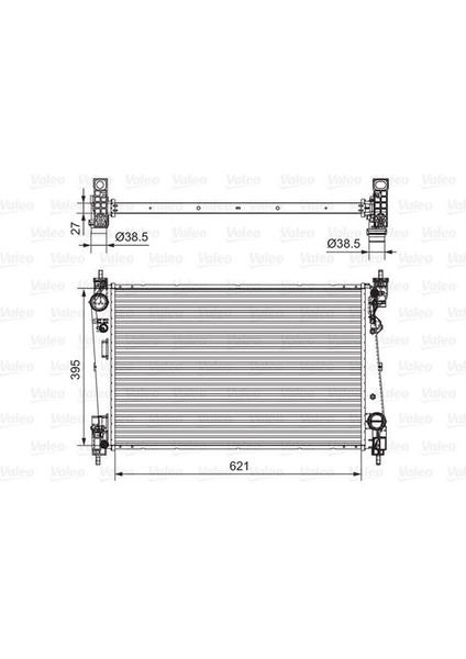 701655 - Radyatör Doblo 1.4-1.3 Dmtj 10 Combo 1.3 Cdti 12 Mekanik Ac /- 620×400X16