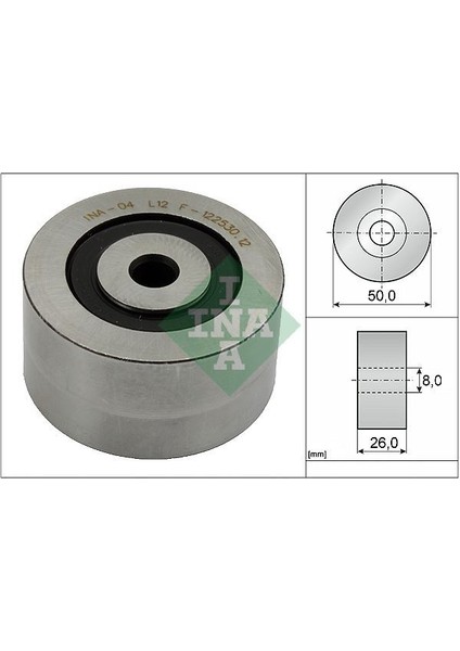 532014310 - Alternatör Gergi Rulmanı PARTNER-BERLINGO-206-306-307-406-806-C5-JUMPY 2.0hdı-Mgn I-Lgn I 1.9dtı F8Q