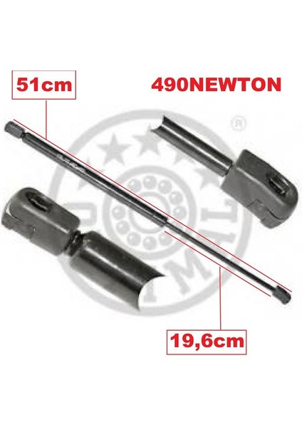 25 Manksan CT1509 - Bagaj AMORTİSÖRÜ(13786) Octavıa Sedan 97-11 490NEWTON