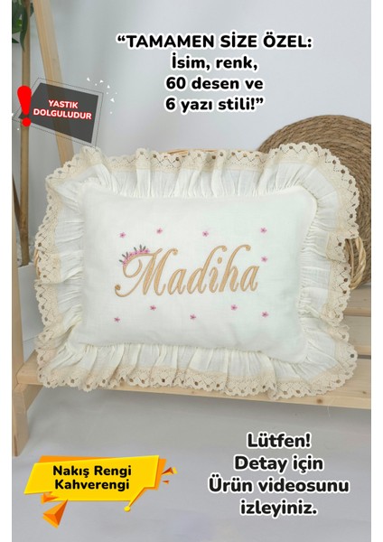 Müslin Yeni Doğan 4katlı Organik %100PAMUK Kişiye Özgü Nakışlı Hastane Çıkış Seti (Papatya Model-10)