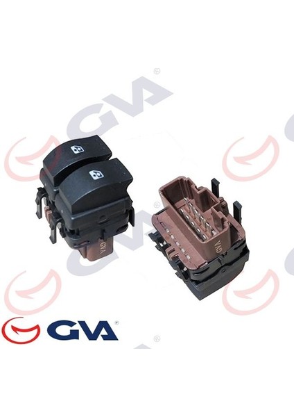 8011008 - Cam Açma Anahtarı Ön Sol Megane Iı Lm-- Çiftli 10 Fiş-Çiftli