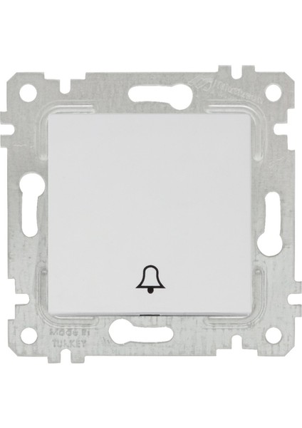 Beyaz Zil Anahtarı (Vidalı) (Mkz)