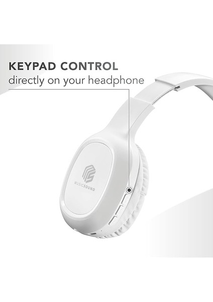 Music Sound Beyaz Kafa Üstü Kulaklık fiyatları