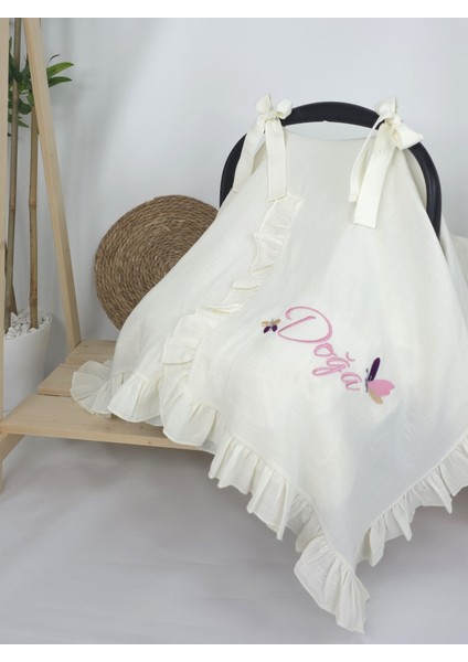 Müslin Yeni Doğan 4katlı Organik %100PAMUK Kişiye Özgü Nakışlı Hastane Çıkış Seti (Kelebek Model-1) fiyatları