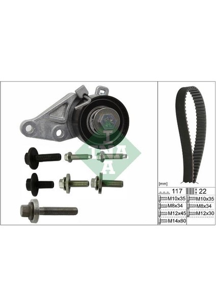 530014010 - Trıger Setı Fıesta Iv - V 98 05 Fusıon 02 08 1.25-1.4 16V Focus 98 05 1.4 -1.6 16V Mazda 121 Iıı 1.25 96 04 Volvo S40 Iı 1.6 05 12 V50 05 12 Mazda Iı 1.25 / 1.4 / 1.6 04 12 KTB286