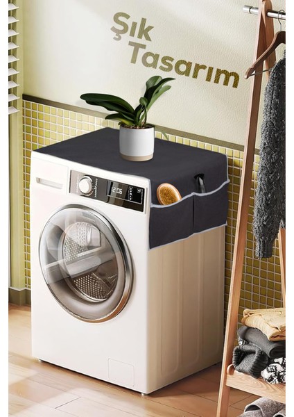 Çamaşır Makinesi Örtüsü 4 Cepli Banyo Düzenleyici Organizer Buzdolabı Örtüsü Depolama Hurç fiyatları