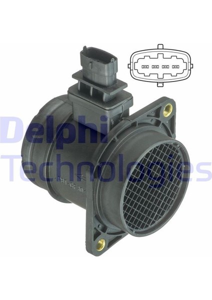 Delphı AF10403-12B1 - Hava Kütle Ölçer Debimetre Fıat Doblo 05 Grande Punto 05 10 Linea 07 Bravo Iı 07 14 Alfa Romeo Mıto 09 147 05 10 1.3jtd 1.9jtd