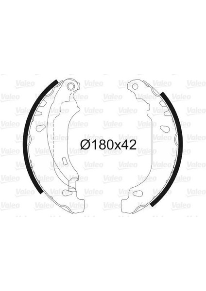 562647 - Arka Pabuç Balata Clıo Iı 98 05 Symbol Iı 08 Logan 04 11 Sandero 08 11 180×40