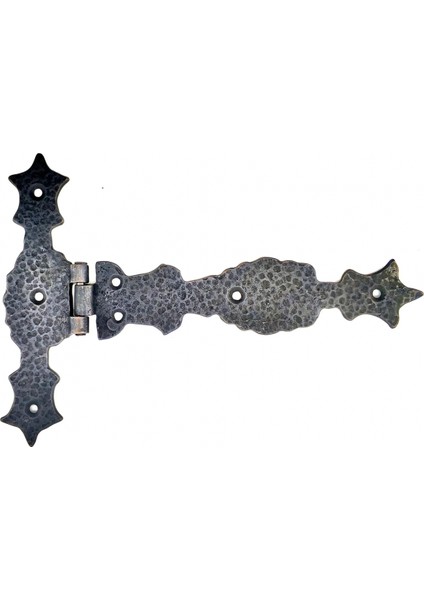 Antika Tarz Dekoratif Pirinç Kuyruklu Zambak Menteşe - 175X248 Mm, Oksit