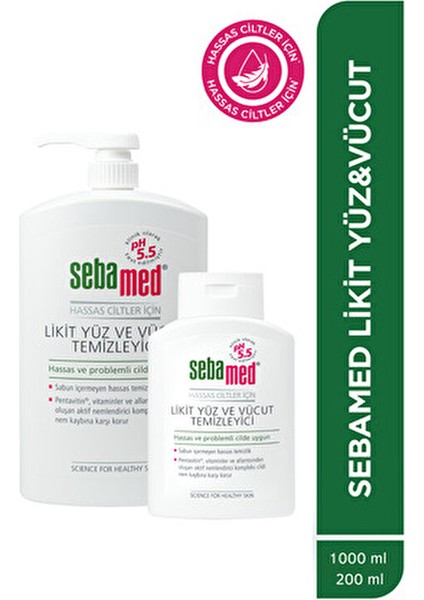 Likit Yüz Ve Vücut Cilt Kurumasını Önleyen 1000 ml Dermatolojik Olarak Test Edilmiştir fiyatları